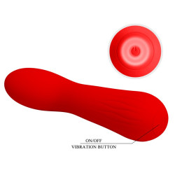 Pretty Love Stimulateur Prostatique Vibrant Faun 14 x 3.4cm Rouge